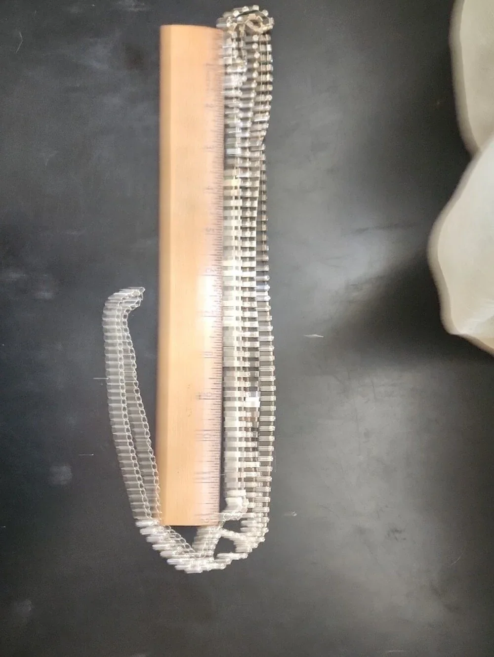 Rhinstone And Silver Tone Chain Belt Max Length 42